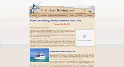 Desktop Screenshot of firstclassfishing.com
