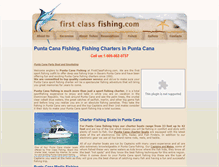 Tablet Screenshot of firstclassfishing.com